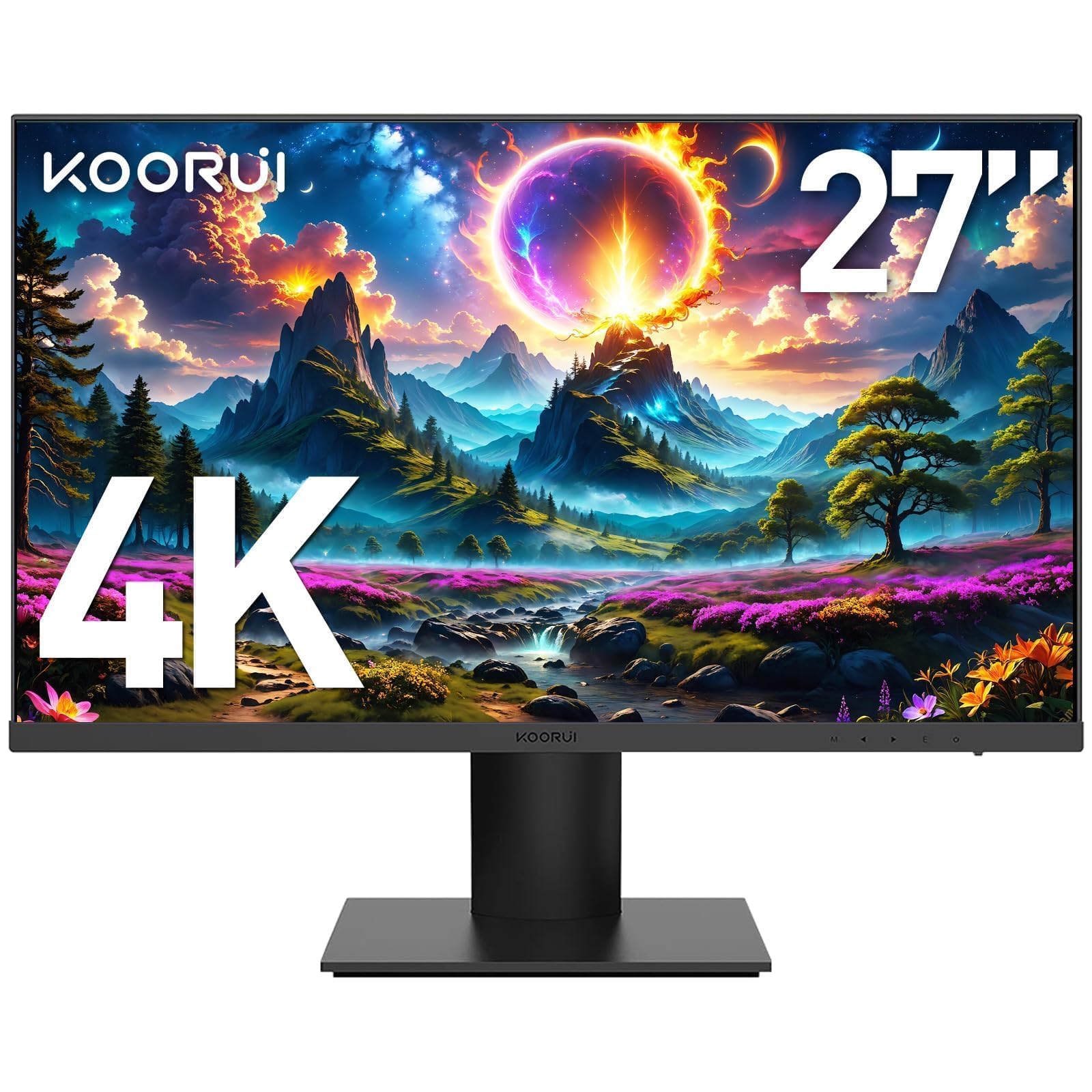 Amazon.com: KOORUI 27 inch 4K UHD(3840x2160) IPS Ultra-Thin